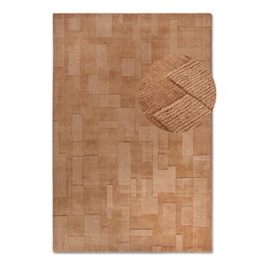Hnedý ručne tkaný vlnený koberec 120x170 cm Wilhelmine – Villeroy&Boch