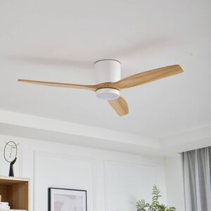 Stropný ventilátor Lindby LED Faipari, DC, tichý, Ø 132 cm