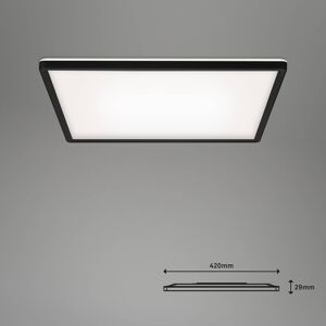 Stropné LED svetlo Slim smart čierna CCT hranaté