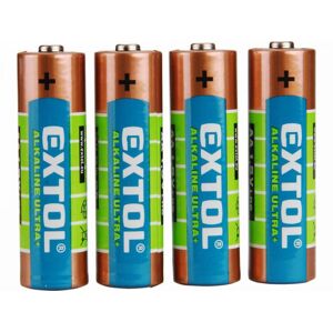 EXTOL ENERGY Bateria alkalicka 4ks, 1,5V, typ AA