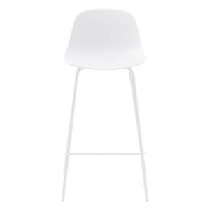 Biela plastová barová stolička 92,5 cm Whitby – Unique Furniture