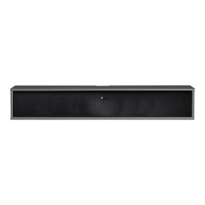 Čierny/antracitovosivý TV stolík 133x22 cm Mistral – Hammel Furniture