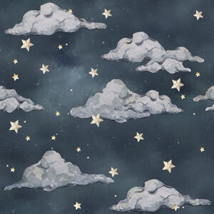 Detská tapeta 50x280 cm Magic Night Sky  – Dekornik