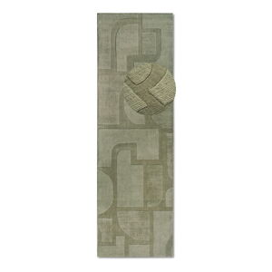 Zelený ručne tkaný vlnený behúň 80x250 cm Alexis – Villeroy&Boch