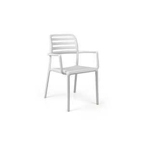 Costa stolička s podrúčkami Bianco