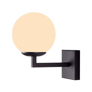Čierne kovové nástenné svietidlo ø 15 cm Profil – Squid Lighting